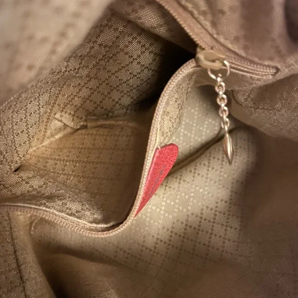 BLACK FRIDAY SALE Authentic Gucci Red Suede & Bamboo Handle Bucket Bag Crossbody - Picture 8 of 16